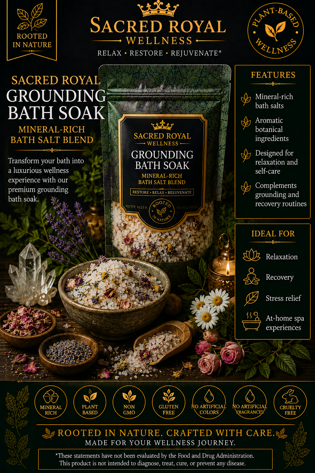 Sacred Royal Grounding Bath Soak
