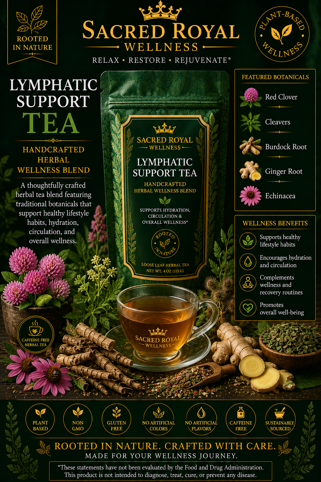 Sacred Royal Lymphatic Support Tea